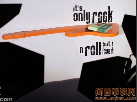 为动感摇滚家装而喝彩